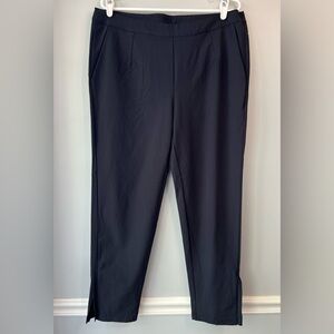 Oiselle Women’s Black Split Ankle Side Zip Post Up Pants Size 12
